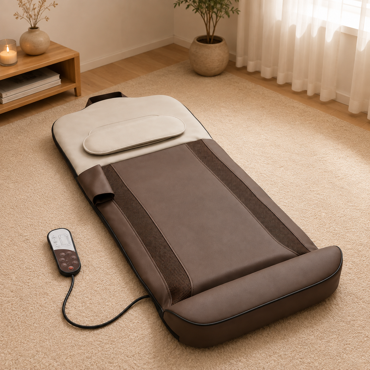 Tapis de massage complet pliable et chauffant