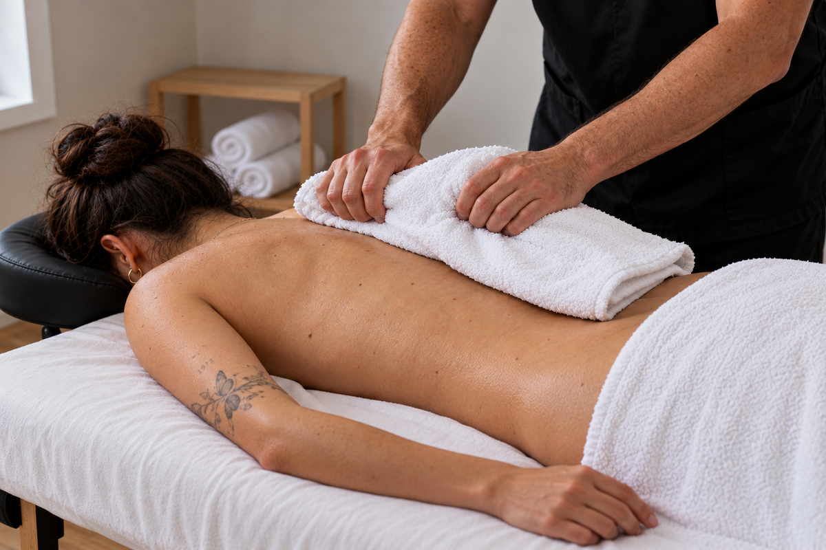 Lot de 2 serviettes de massage professionnelles Calme Atelier