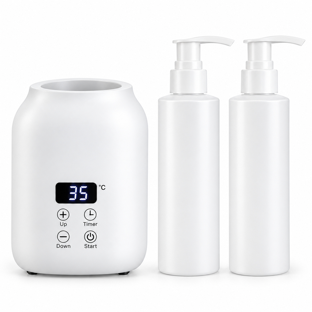 Chauffe-huile de massage avec 2 flacons Calme Atelier