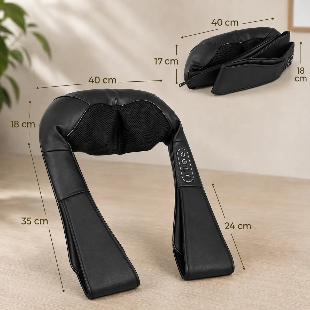 Masseur cervical chauffant – 3 modes & 3 intensités Calme Atelier